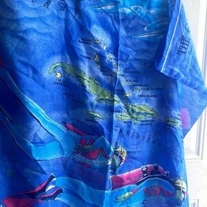 Vintage Caribbean cloth/ scarf/ estola/